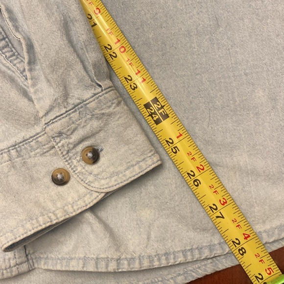 Wrangler Men’s Shirt XL Blue Button Down - Picture 6 of 7